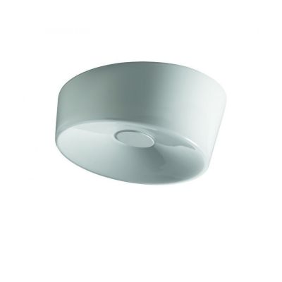 Graue Lumiere XXS Deckenleuchte/Wandleuchte von Foscarini, moderne Innenbeleuchtung für Wohnraum und Büro.